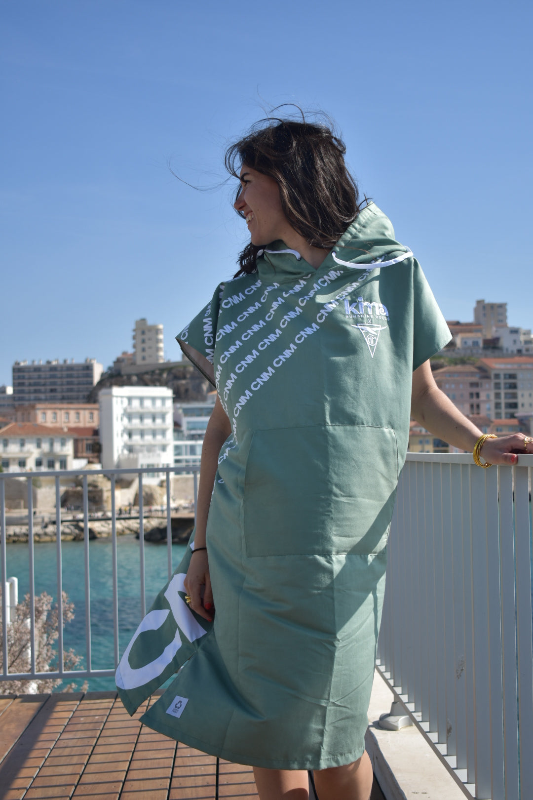 Poncho kaki adultes CNM X KIMA