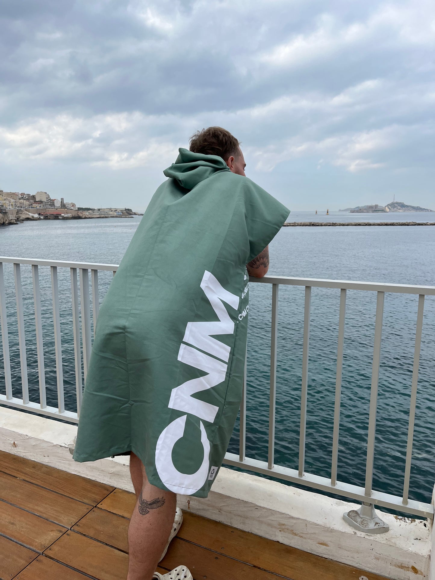 Poncho kaki adultes CNM X KIMA