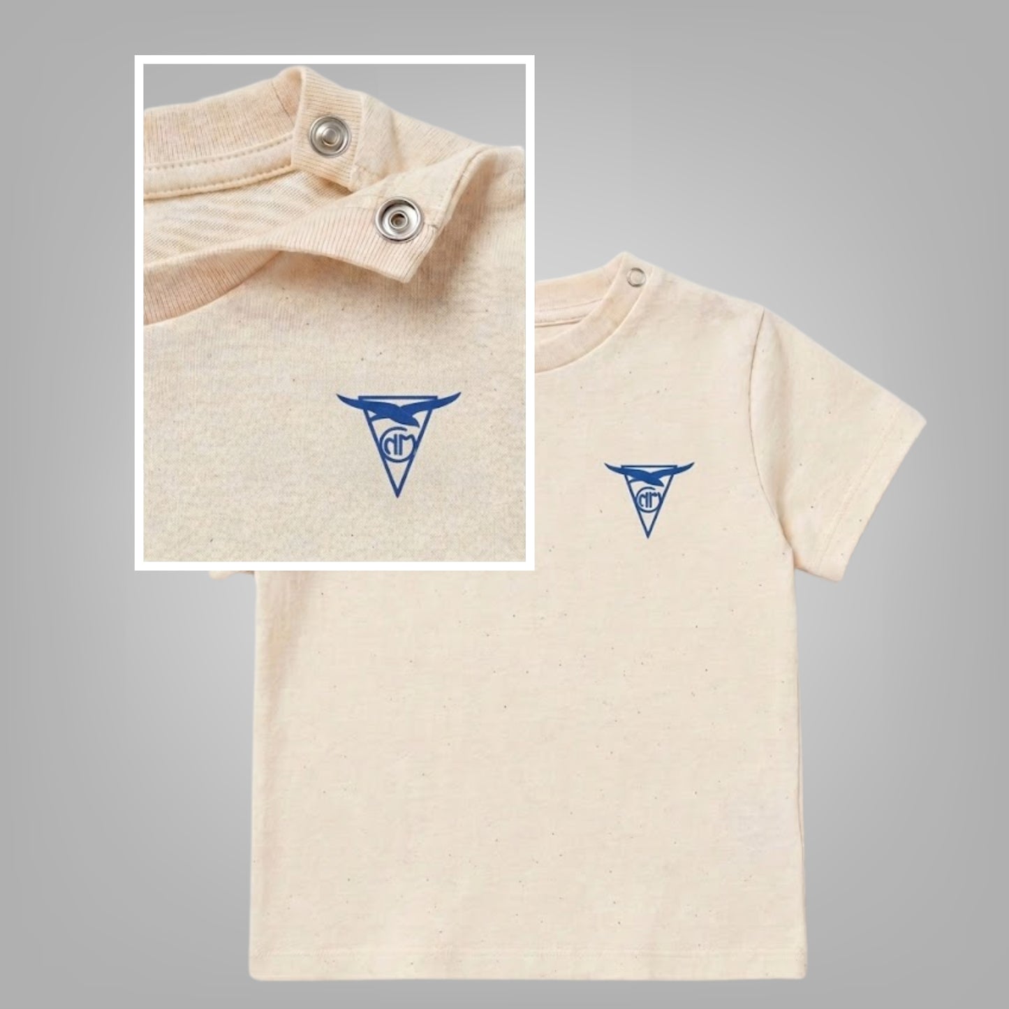 T-Shirt Bébé "Logo CNM"- Ecru