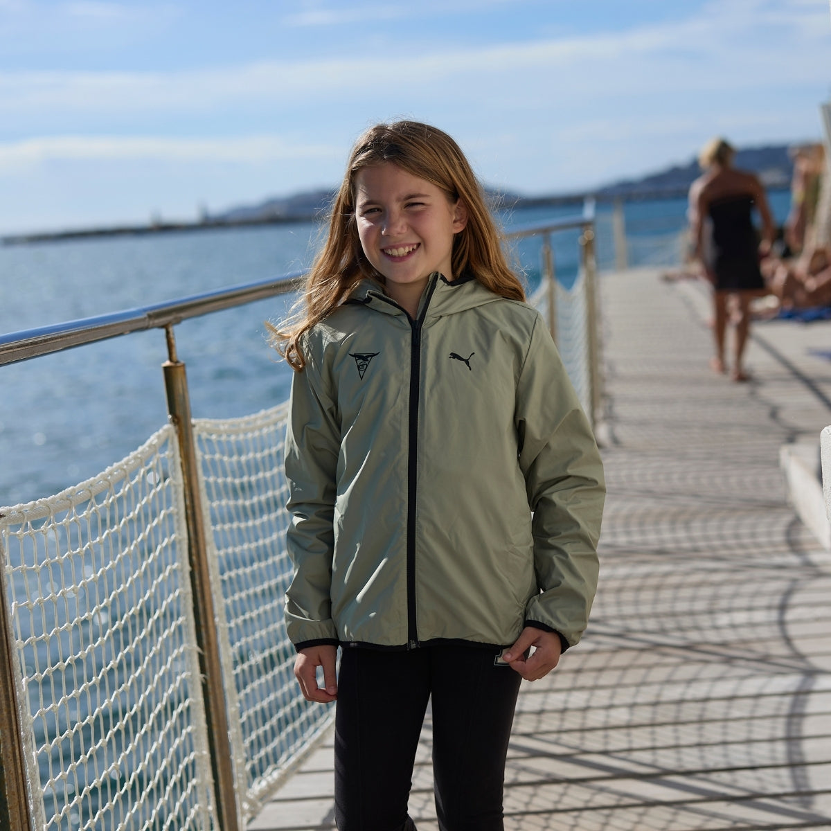Coupe vent étanche vert PUMA Enfant