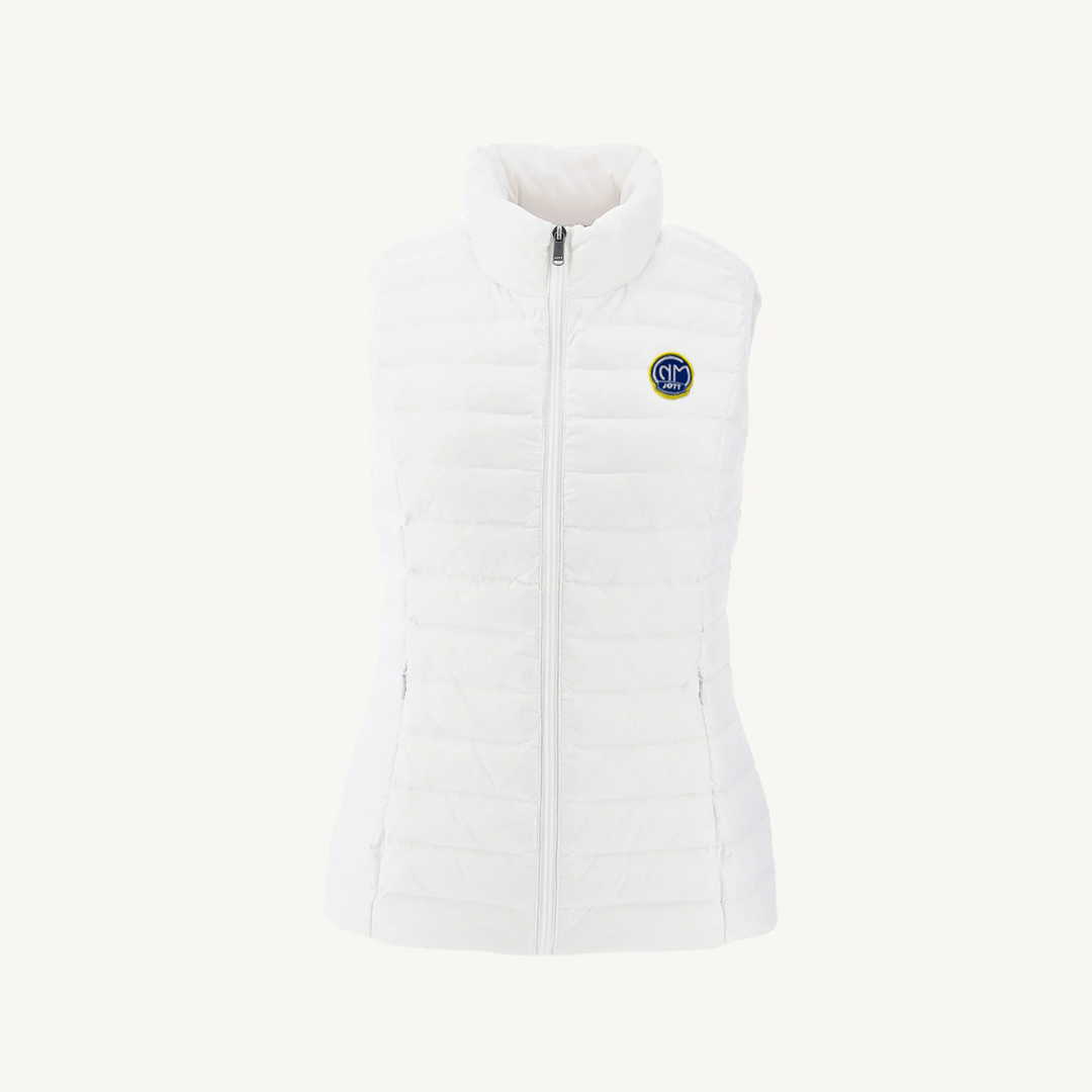 Cercle des Nageurs mi saison veste sans manche blanche pour femme