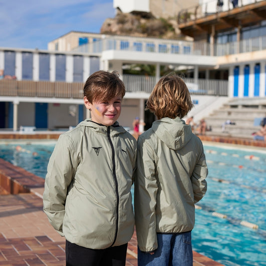 Coupe vent étanche vert PUMA Enfant