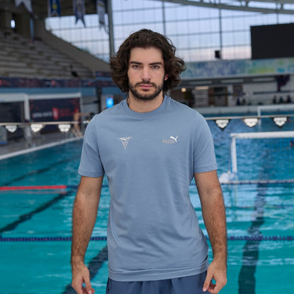 T-Shirt Puma Cercle des Nageurs de Marseille Bleu froid