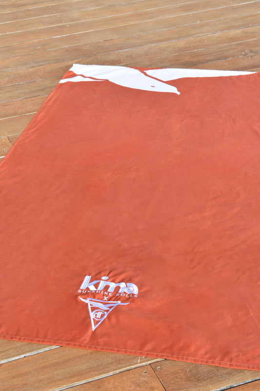 Serviette microfibre terracotta, Kima