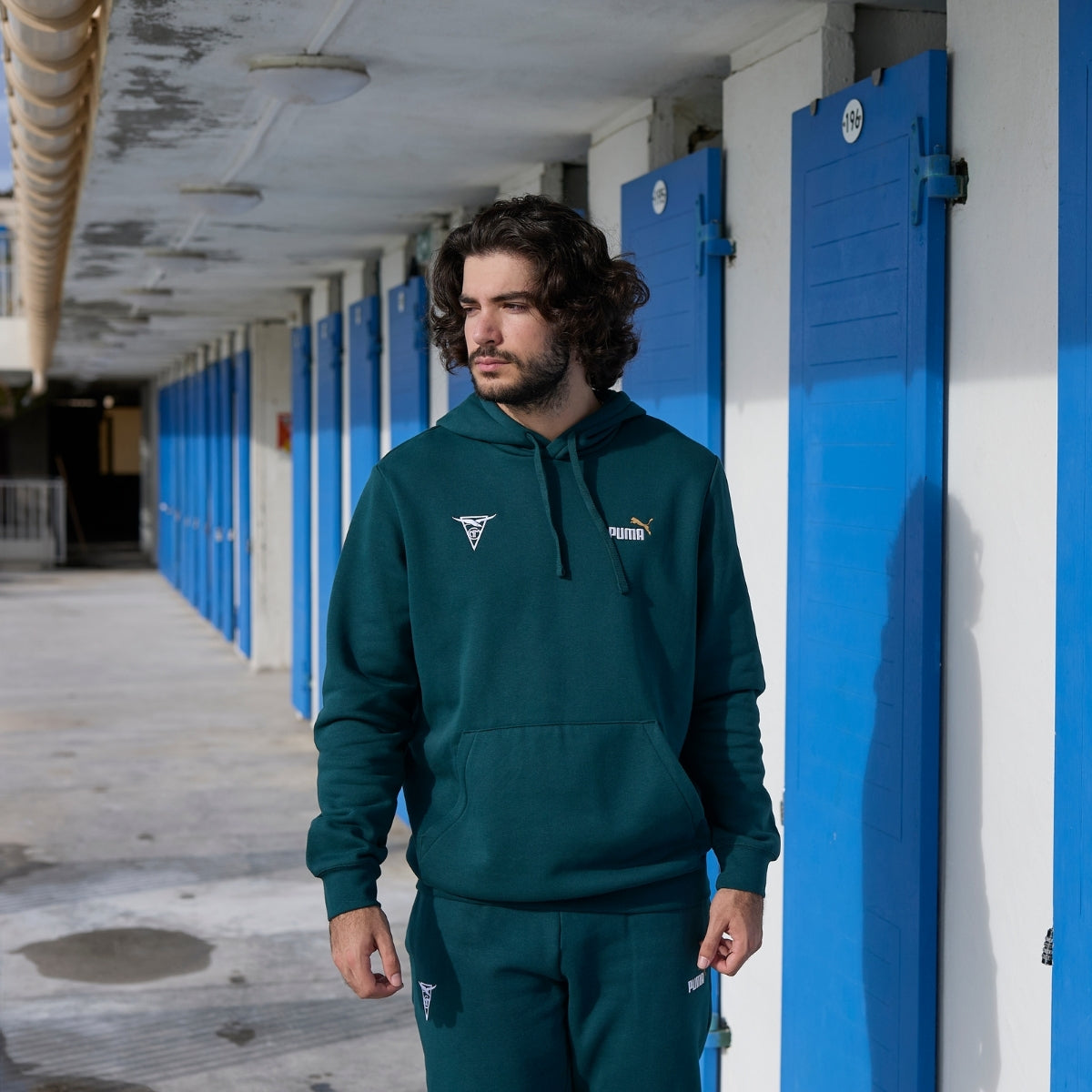 Hoodie Puma x Cercle des Nageurs de Marseille – Vert Foncé