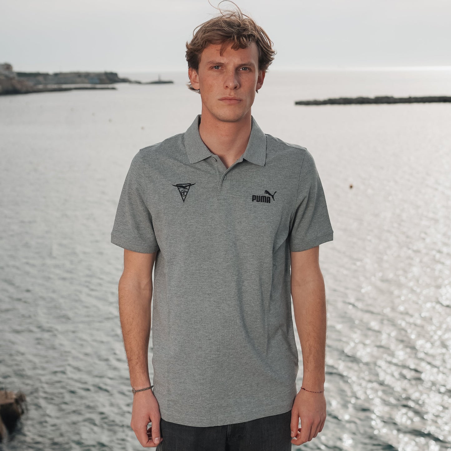 Polo gris PUMA X CNM - Homme