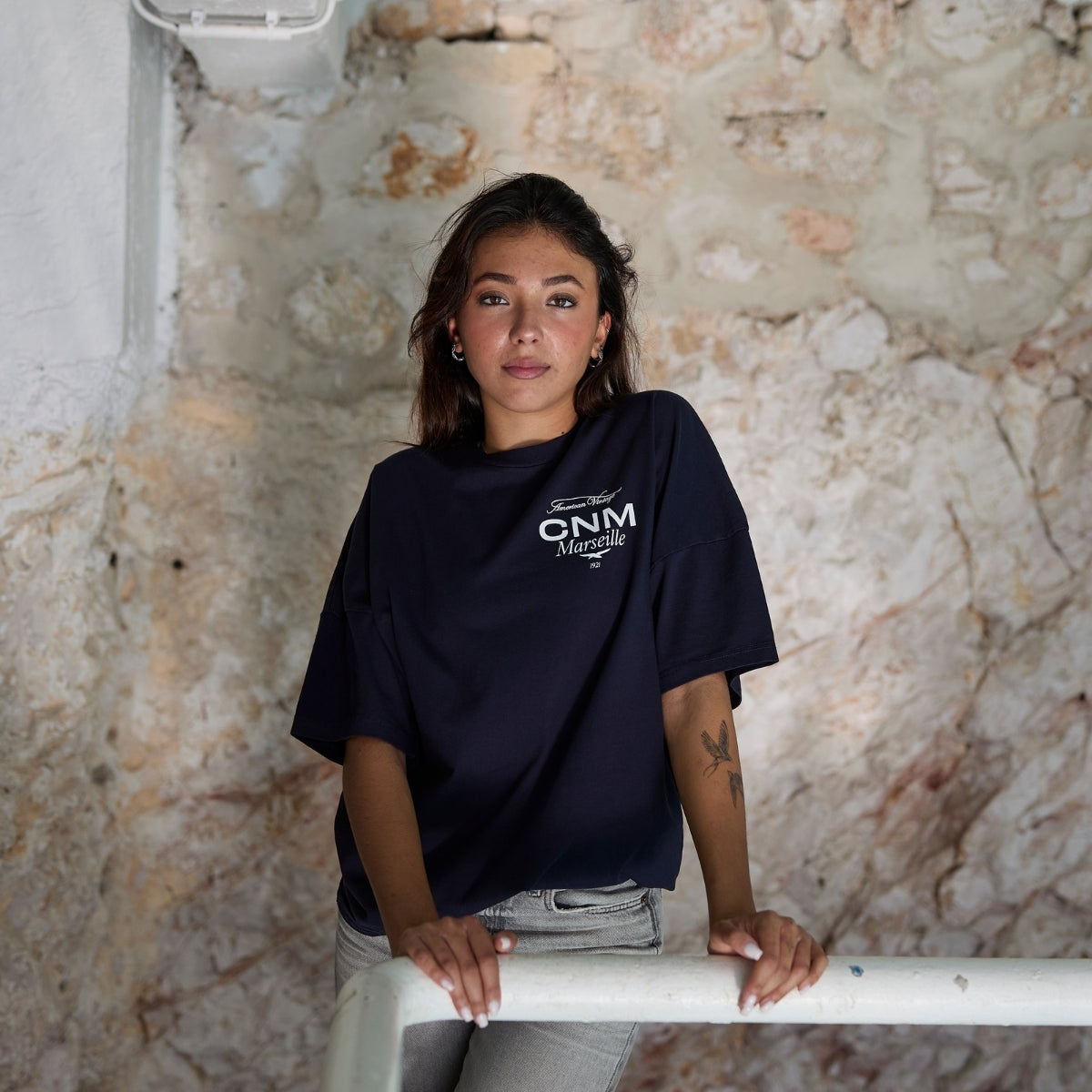 T-shirt American Vintage "TEAM" Cercle des Nageurs de Marseille