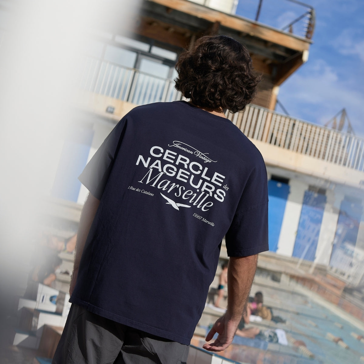 T-shirt American Vintage "TEAM" Cercle des Nageurs de Marseille