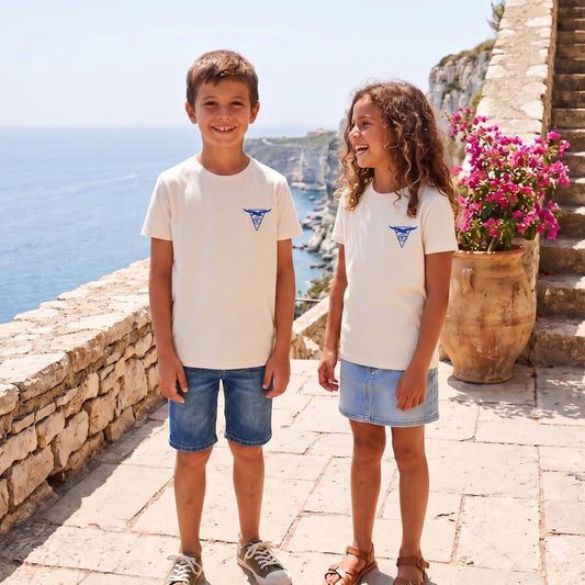 T-shirt enfant écru "Logo CNM" - Mixte