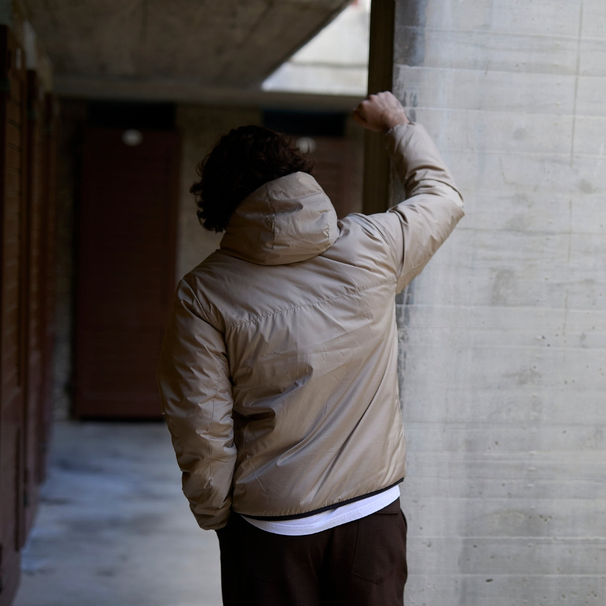 Doudoune à capuche Puma x Cercle des Nageurs de Marseille – Beige