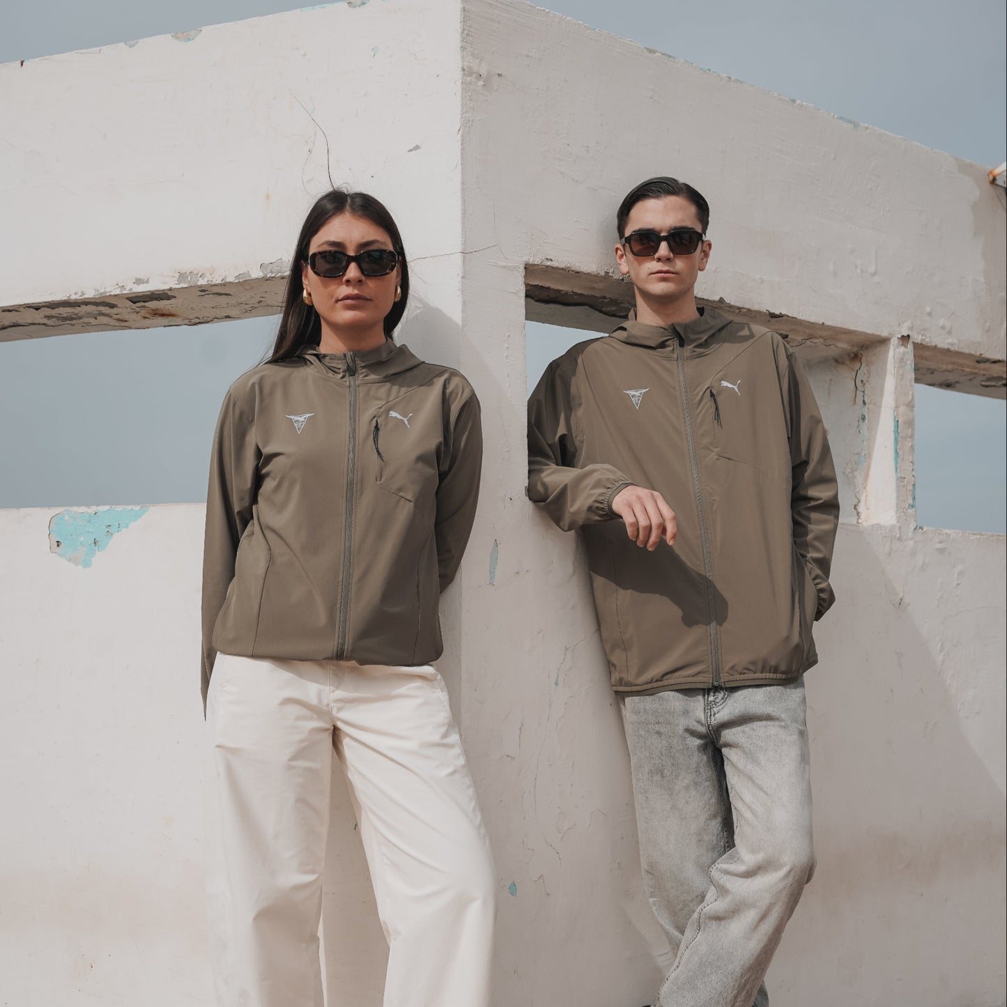 Veste à Capuche Zippé vert kaki, PUMA X CNM - Unisexe