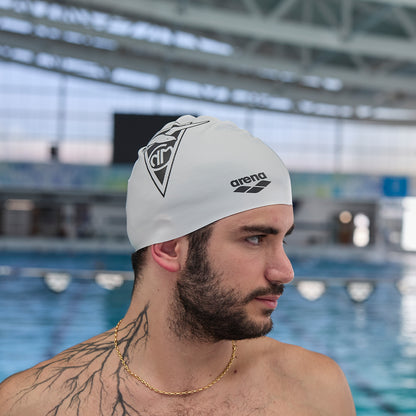 Bonnet de bain Blanc & Noir - ArenaxCNM