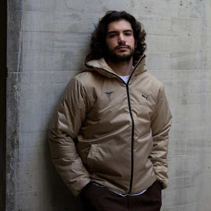 Doudoune à capuche Puma x Cercle des Nageurs de Marseille – Beige