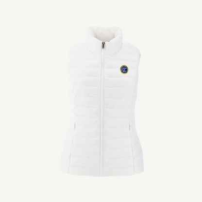Cercle des Nageurs mi saison veste sans manche blanche pour femme