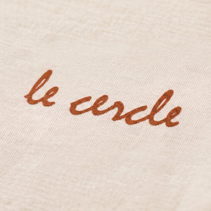 T-shirt enfant écru "Le Cercle" - Mixte
