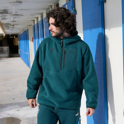 Veste Polaire 1/4 vert PUMA X CNM - Unisexe