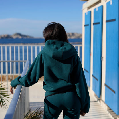 Veste Polaire 1/4 vert PUMA X CNM - Unisexe
