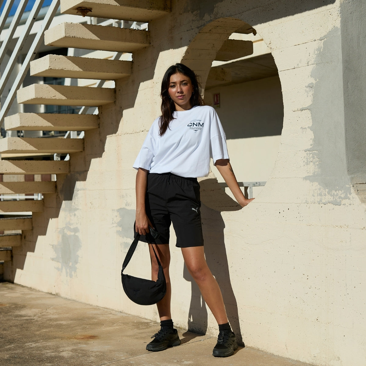 Sacoche Noir Puma x Cercle des Nageurs de Marseille – 3 L