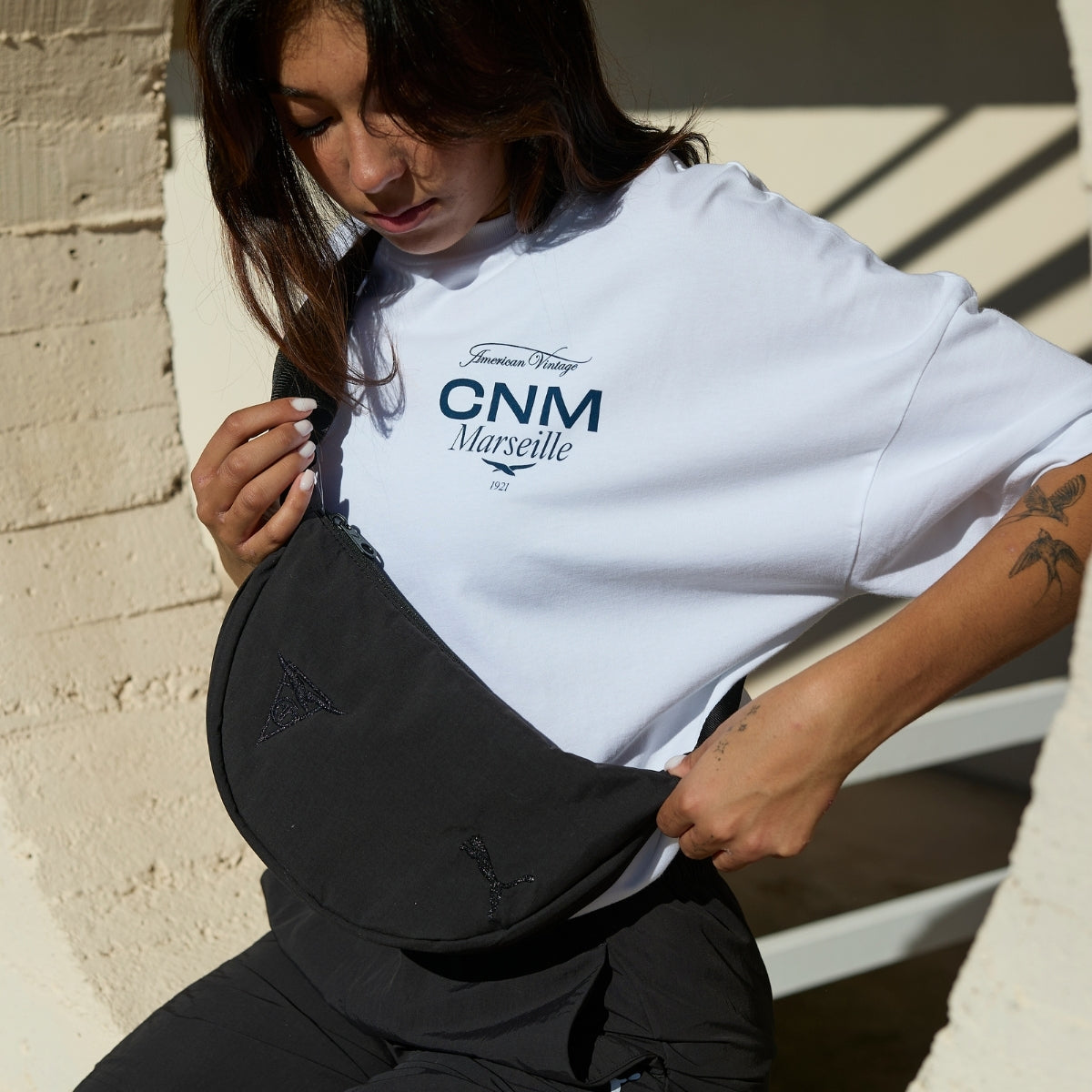 Sacoche Noir Puma x Cercle des Nageurs de Marseille – 3 L