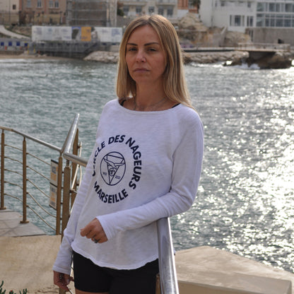 T-Shirt manches longues - American Vintage x Cercle des Nageurs de Marseille - Femme