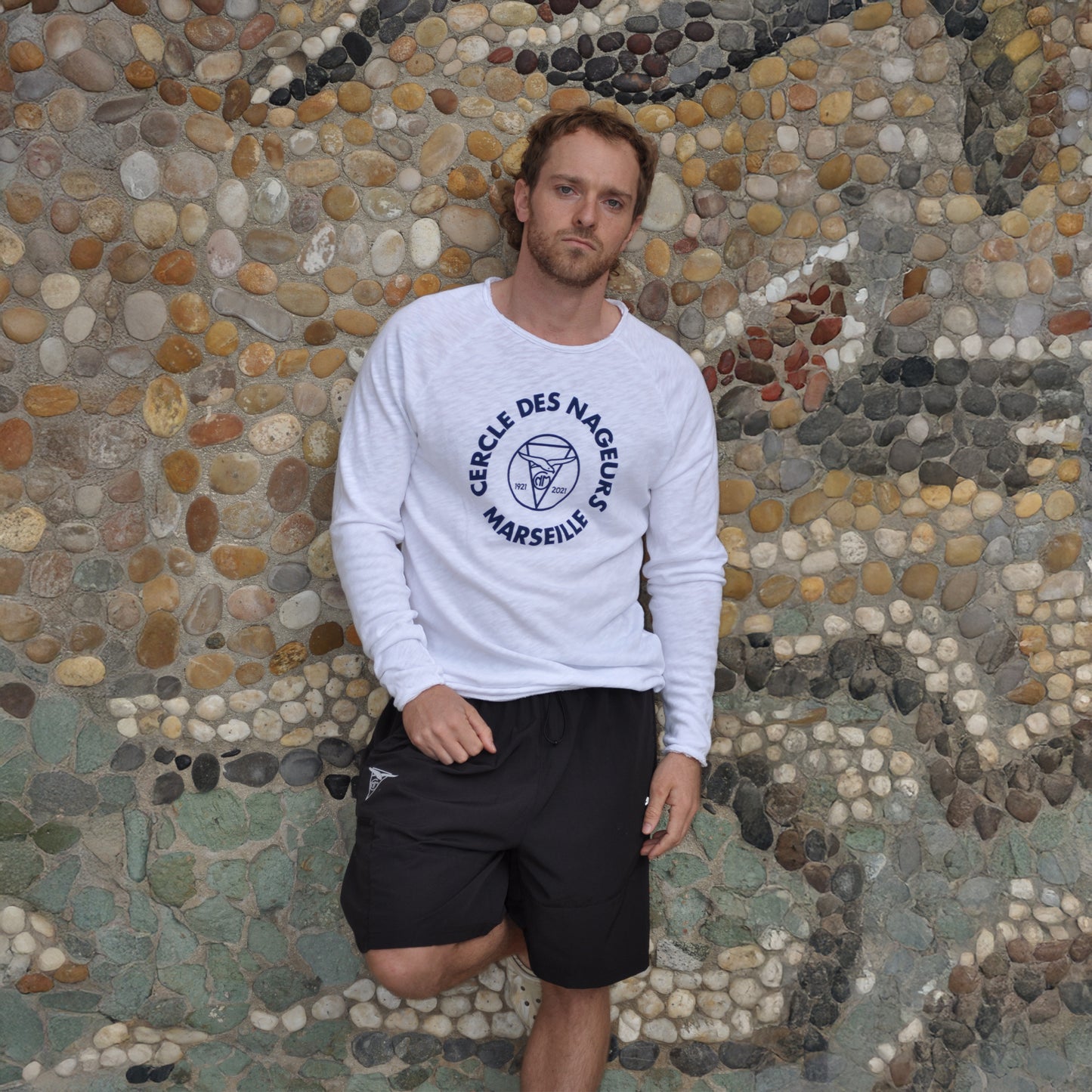 T-Shirt manches longues - American Vintage x Cercle des Nageurs de Marseille Homme